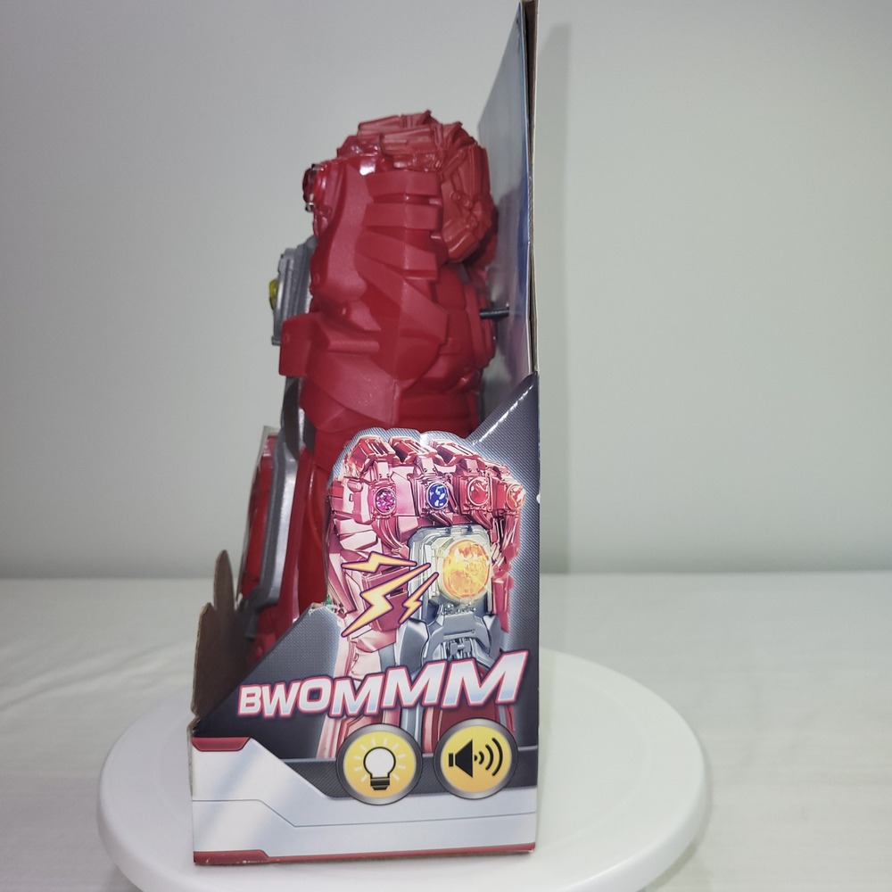 Hasbro Marvel Avengers Electronic Gauntlet Kids OS Red Excellent Lights Sound - Picture 2 of 7